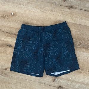 Mens Navy Swim Trunks